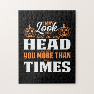 Halloween I May Look Calm Birthday