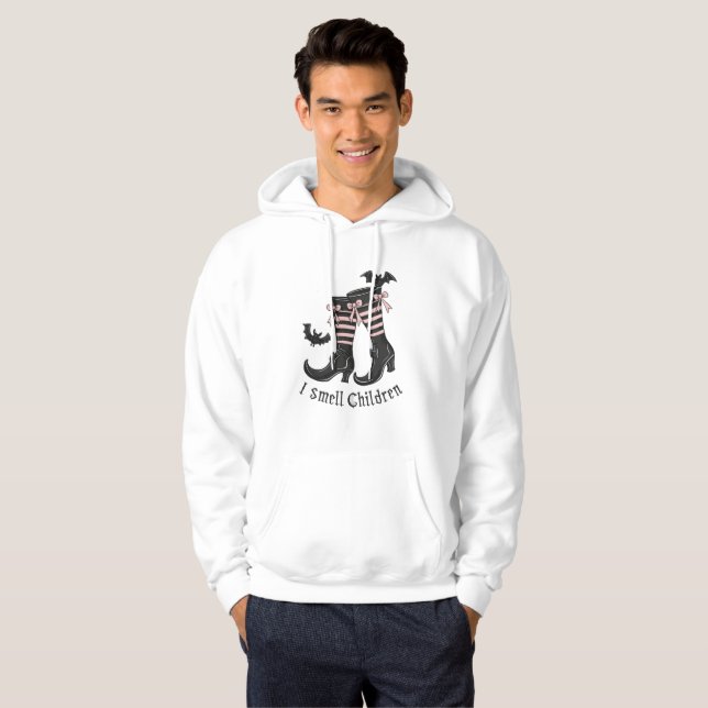 Halloween I Riech Children Funny Niedlich Ghost Bo Hoodie (Vorne ganz)