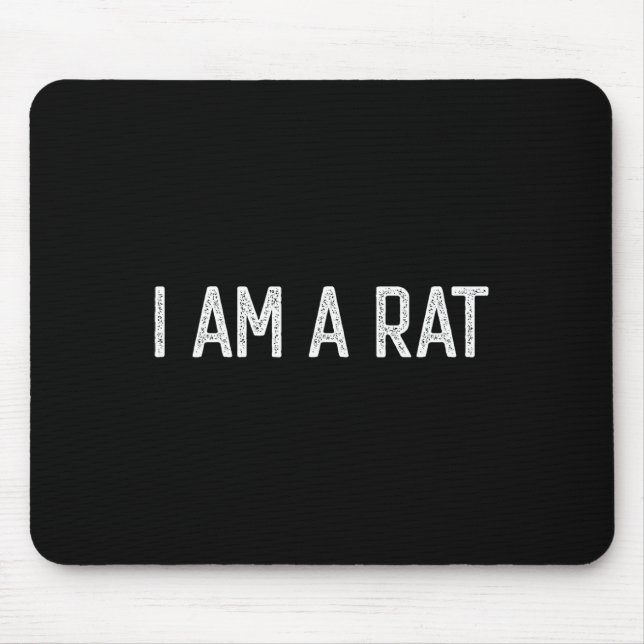 Halloween Ich bin ein Rat Fun Rats Lover I Heart R Mousepad (Vorne)
