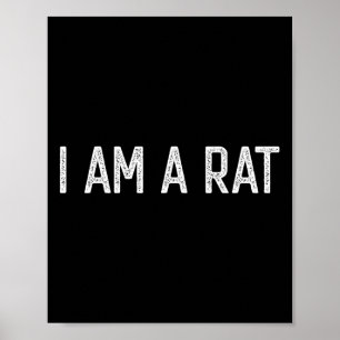 Halloween ich bin ein Ratten Fun Rats Liebhaber I Poster