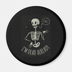 Halloween Ich bin schon Magnet