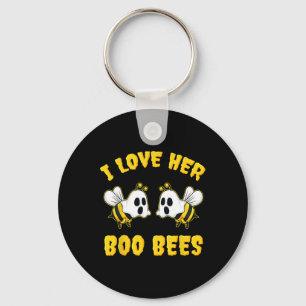 Halloween ich Liebe ihre Boo-Bienen Spaß Schlüsselanhänger
