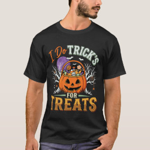 Halloween Ich mache Tricks für Süßigkeiten Kürbis T-Shirt