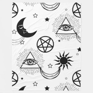 halloween illuminatauge fleecedecke