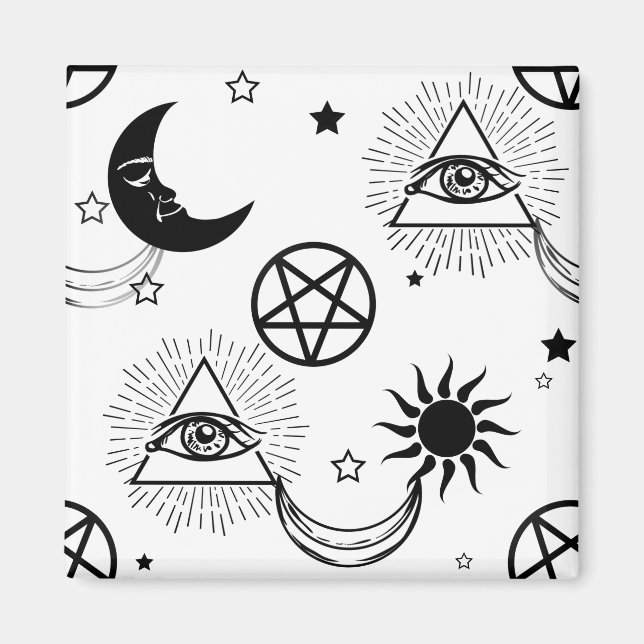 halloween illuminatauge magnet (Vorne)