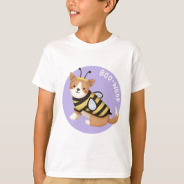 Halloween Illustration: Boo-Woof (Walisischer Korg T-Shirt