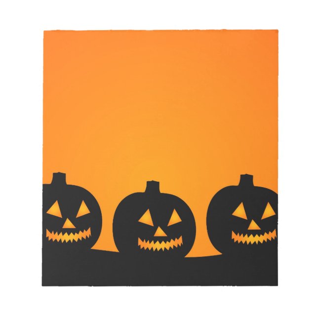 Halloween Illustration Notizblock (Vorderseite)