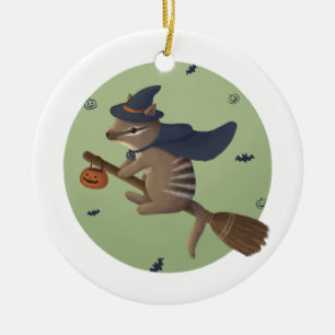 Halloween-Illustration: Zauberzahl Keramik Ornament