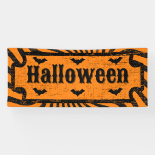 Halloween im Distressed-Stil Banner
