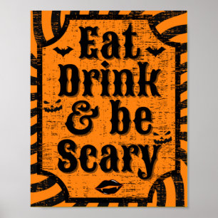 Halloween im Distressed-Stil Poster