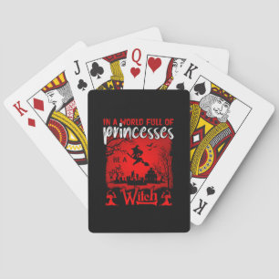Halloween In A World Full Of Princesses Be A Witch Spielkarten