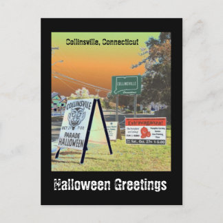 Halloween in Collinsville Postkarte