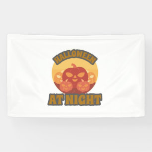 Halloween in der Nacht Banner