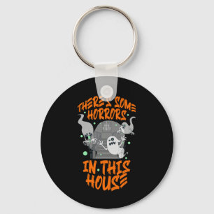 Halloween in diesem Haus gibt es einige Horror - D Schlüsselanhänger