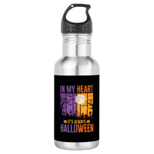 Halloween in meinem Herzen gruseliger Friedhof Edelstahlflasche