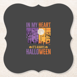 Halloween in meinem Herzen gruseliger Friedhof Untersetzer