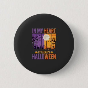 Halloween In My Heart Gruseliger Friedhof Button