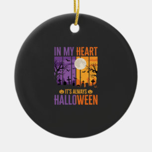 Halloween In My Heart Gruseliger Friedhof Keramik Ornament