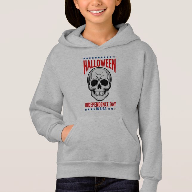 Halloween Independence Day mit Skull Hoodie (Vorderseite)