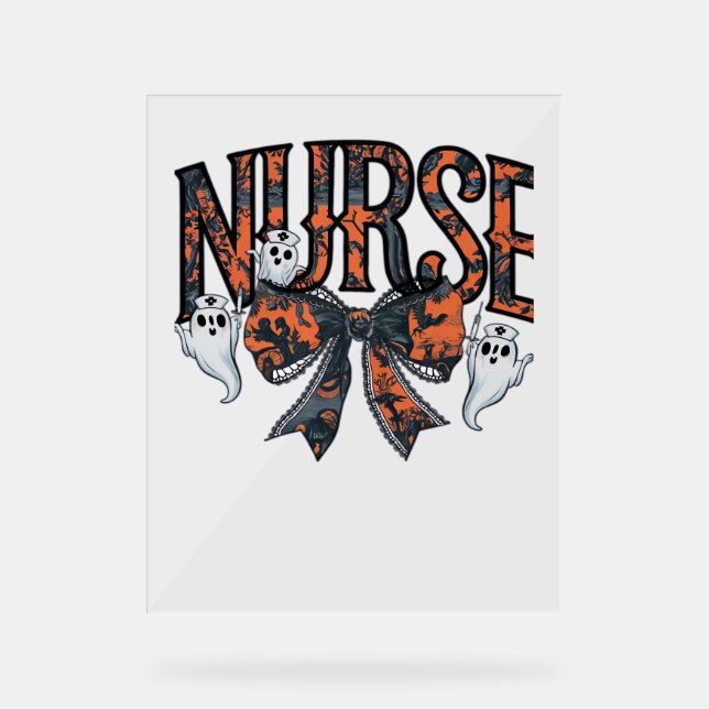 Halloween Infirmière Scary Coquette Bow Classic T- (Recto)