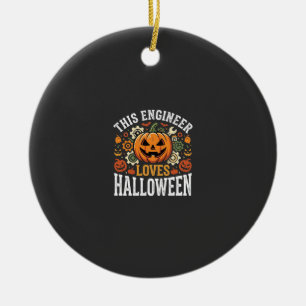 Halloween-Ingenieur-Kürbis-Vektor Keramik Ornament