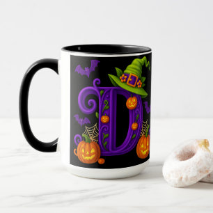 Halloween initial "D" Mug