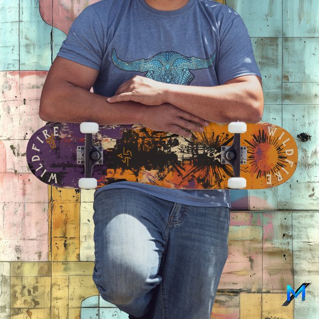 Halloween Inspiriert und kühl fett Sunburst Graffi Skateboard (Von Creator hochgeladen)