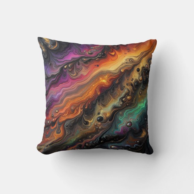 Halloween Inspiriert / Waves / Puddle Pour Kissen (Vorderseite)