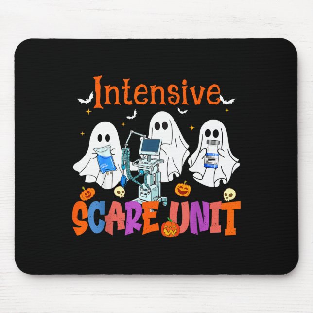 Halloween Intensivstation E Unit Geist Krankenschw Mousepad (Vorne)