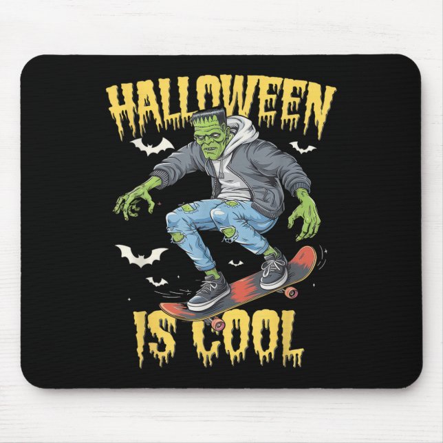 Halloween Is Cool Women Men Frankenstein Monster  Mousepad (Vorne)