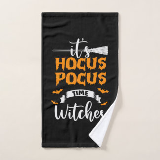 Halloween is Hocus Pocus Time Birthday Handtuch