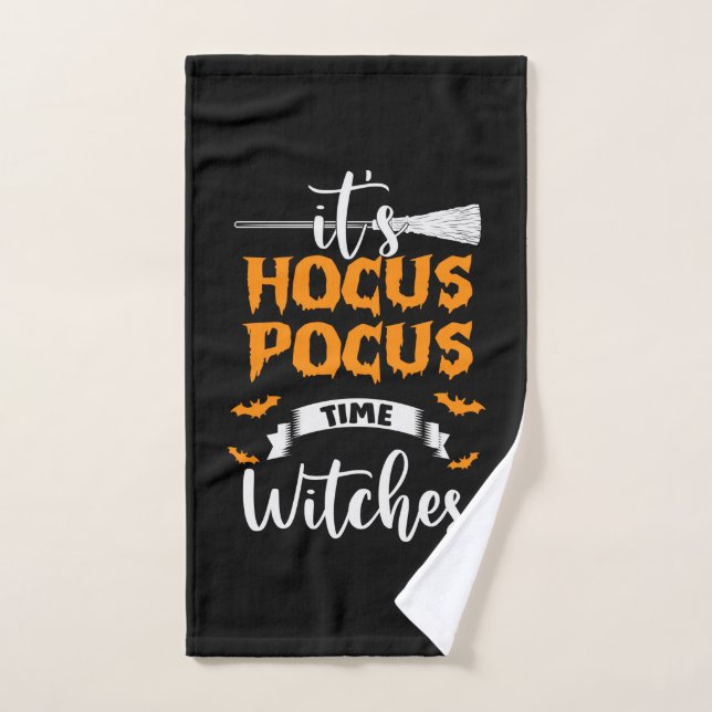 Halloween is Hocus Pocus Time Birthday Handtuch (Handtuch)