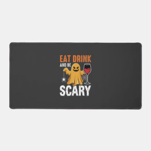 Halloween Iss Trinke Sei Gruseliger Geist Design_1 Schreibtischunterlage