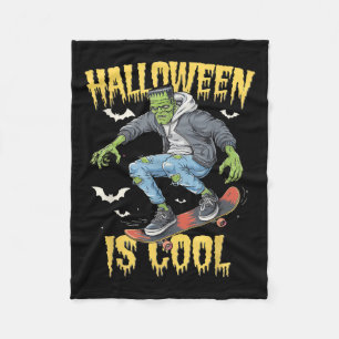 Halloween ist cool Frauen Männer Frankenstein-Mons Fleecedecke