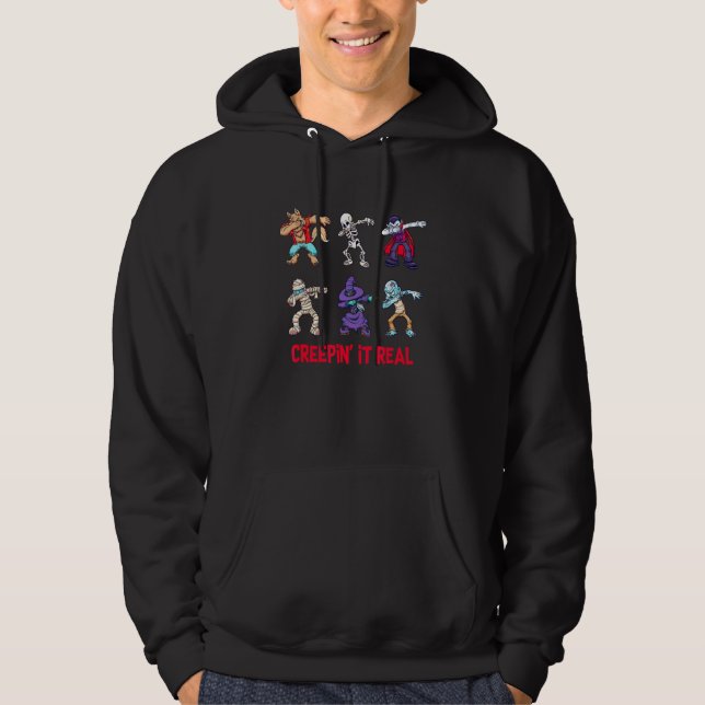 Halloween ist das wahre Dabbing von Monstern Hoodie (Vorderseite)