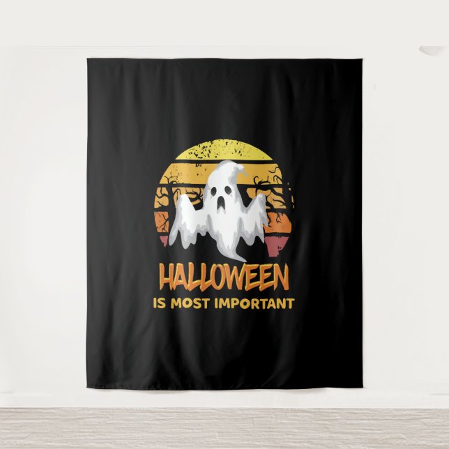 Halloween ist das wichtigste Halloween-Geschenk Wandteppich (Vorderseite)