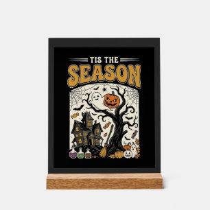 Halloween ist die Saison Grusel-Haus-Design_1 Acrylschild