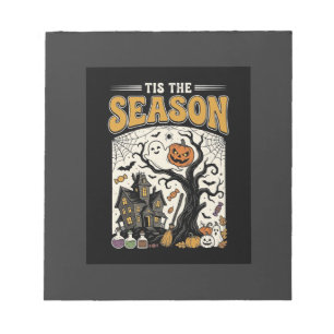 Halloween ist die Saison Grusel-Haus-Design_1 Notizblock
