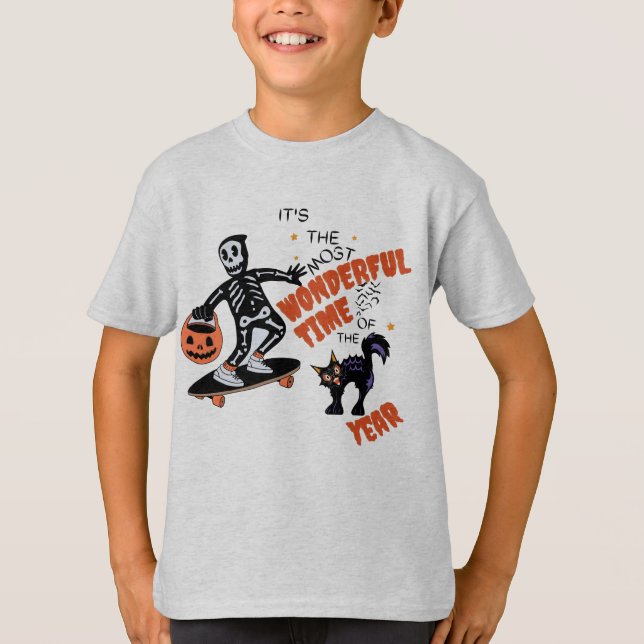 Halloween ist die schönste Zeit T-Shirt (Vorderseite)