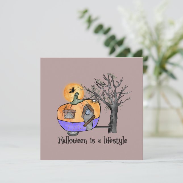 Halloween ist ein Lifestyle | Camper | Anhänger (Stehend Vorderseite)