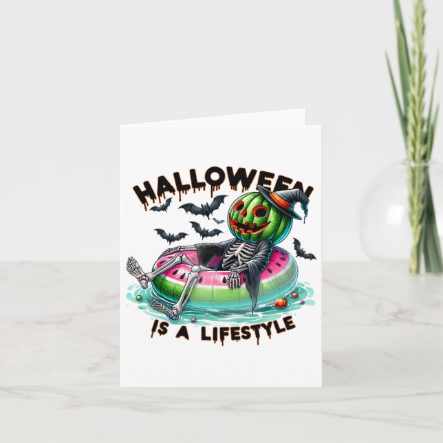 Halloween ist ein Lifestyle Ghost Summerween Funny Karte (Vorderseite)
