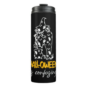 Halloween ist ein verwirrendes Halloween-Sprichwor Thermosbecher