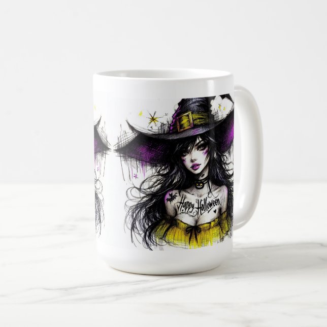 Halloween ist ein zauberhaftes Halloween-Ereignis Kaffeetasse (VorderseiteRechts)
