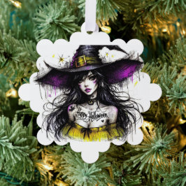 Halloween ist ein zauberhaftes Halloween-Ereignis Ornament Karte