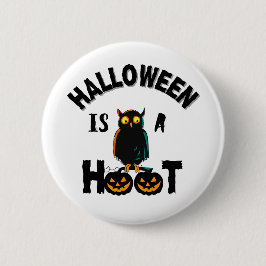 Halloween ist eine Hoot-Saison Button