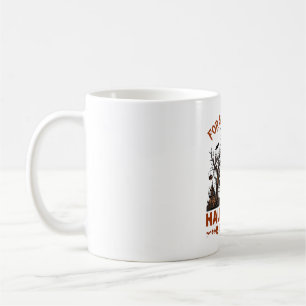 Halloween ist jeden Tag Hexe Silhouette Vollmond G Kaffeetasse