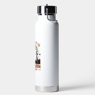 Halloween ist jeden Tag Hexe Silhouette Vollmond G Trinkflasche