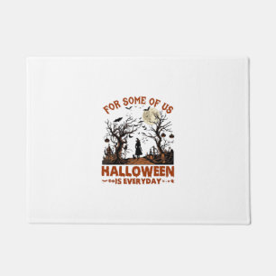 Halloween Ist Jeden Tag Hexen-Silhouette Vollmond Fußmatte