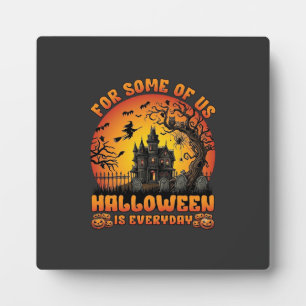 Halloween Ist Jeden Tag Spukhaus Hexe Mond_1 Fotoplatte