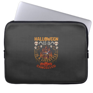 Halloween Ist Lifestyle Abgesagt Schloss Schädel P Laptopschutzhülle